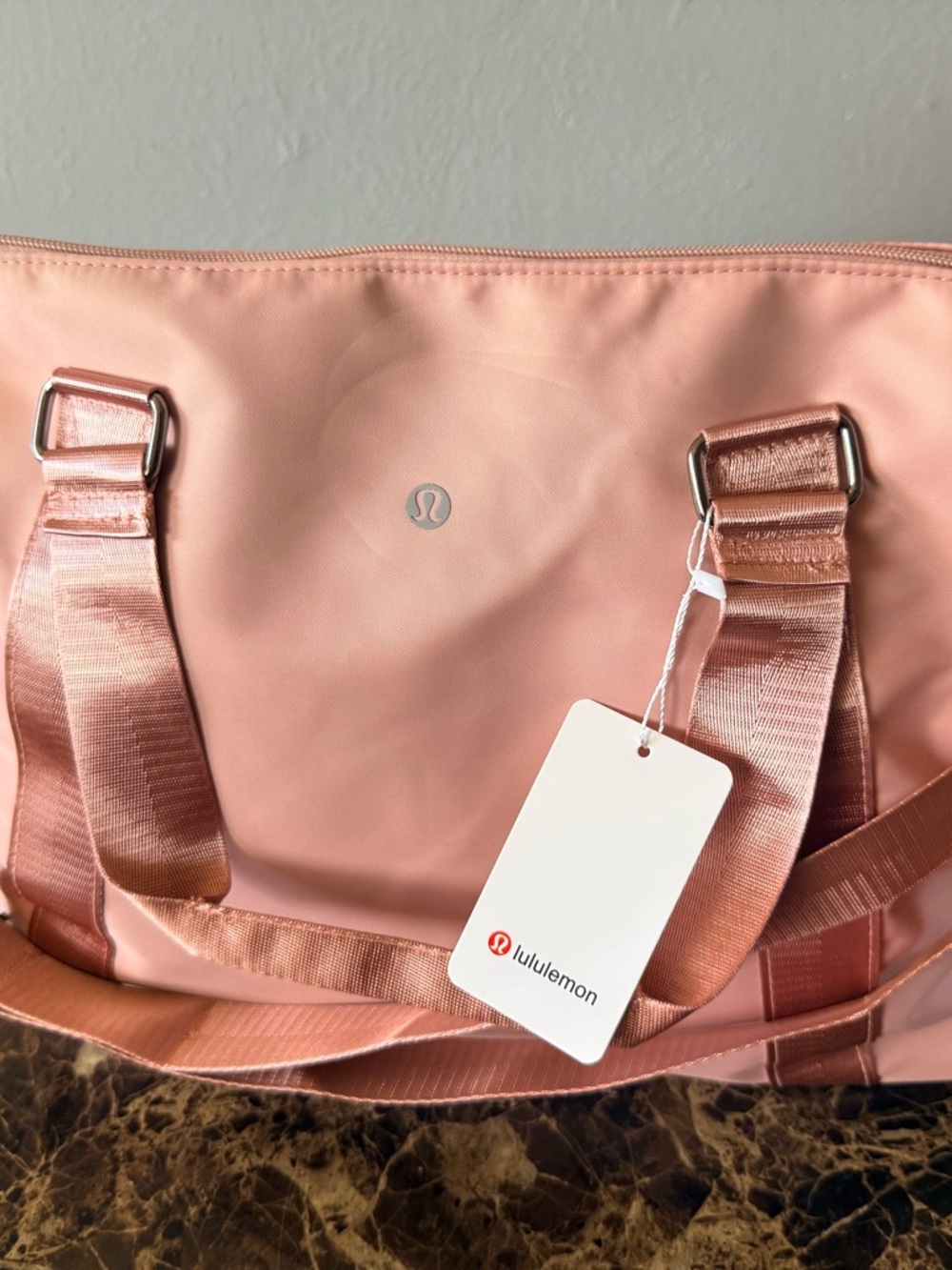 lululemon athletica Peach Pink Travel Tote